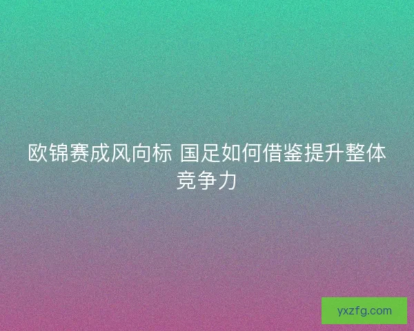 欧锦赛成风向标 国足如何借鉴提升整体竞争力 欧锦赛成风向标 国足如何借鉴提升整体竞争力